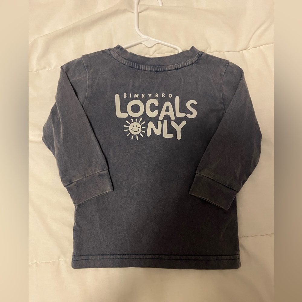 Binky Bro Locals Only Wave Beach Graphic Long Sleeve T-Shirt